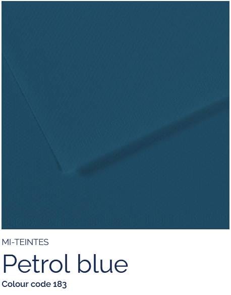 Canson Pastel Paper PETROL BLUE 183 Canson - Mi-Teintes - Pastel Paper - 8.5 x 11" Sheets