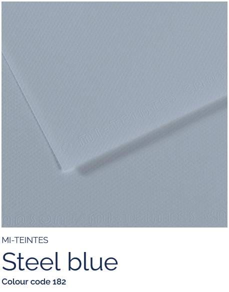Canson Pastel Paper STEEL BLUE 182 Canson - Mi-Teintes - Pastel Paper - 8.5 x 11" Sheets
