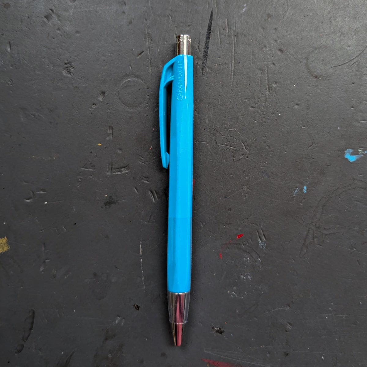 Caran d'Ache Ballpoint Pen Turquoise Blue Caran d'Ache - 888 INFINITE - Retractable Ballpoint Pens