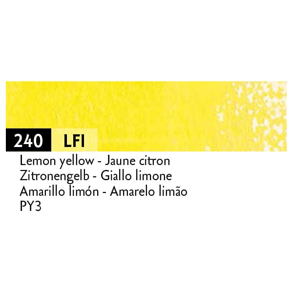 Caran d'Ache Colour Pencil Lemon Yellow - 240 Caran d'Ache - Luminance 6901 - Individual Colour Pencils