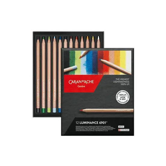 Caran d'Ache Colour Pencil Set Caran d'Ache - Luminance 6901 - Set of 12 Colour Pencil