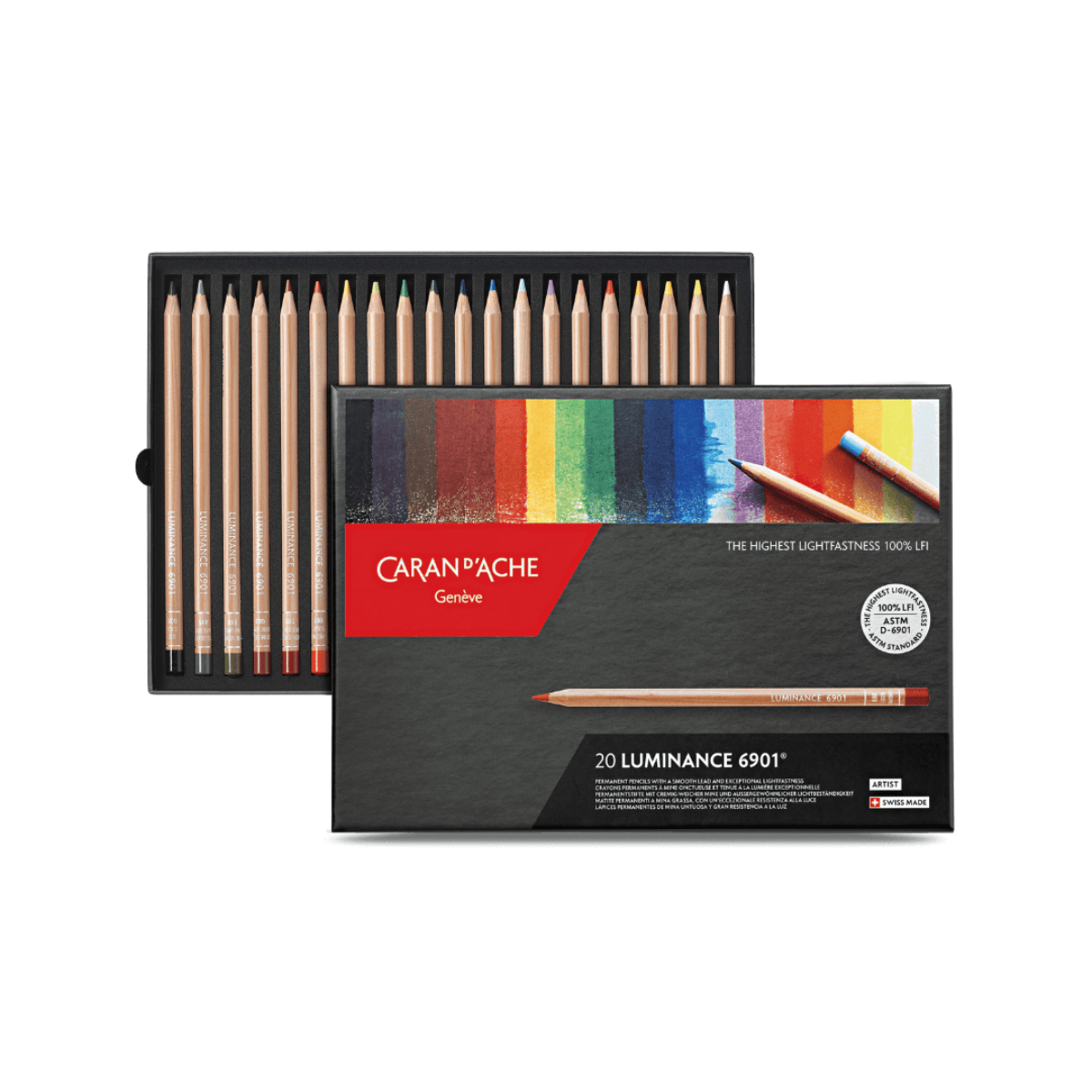 Caran d'Ache Colour Pencil Set Caran d'Ache - Luminance 6901 - Set of 20 Colour Pencils