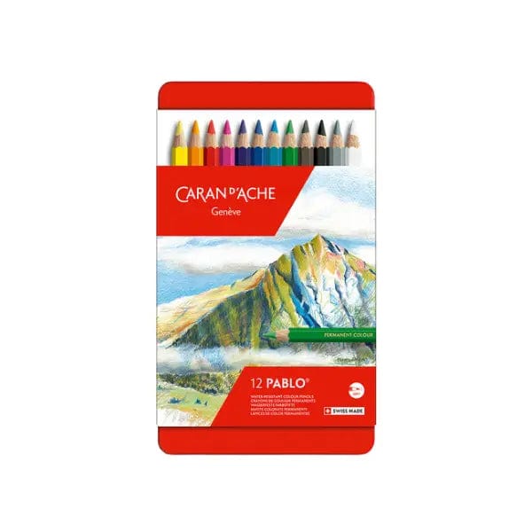 Caran d'Ache Colour Pencil Set Caran d'Ache - Pablo - Colour Pencils - 12 Colour Set