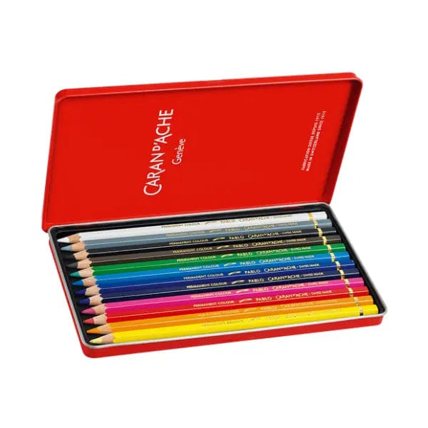 Caran d'Ache Colour Pencil Set Caran d'Ache - Pablo - Colour Pencils - 12 Colour Set