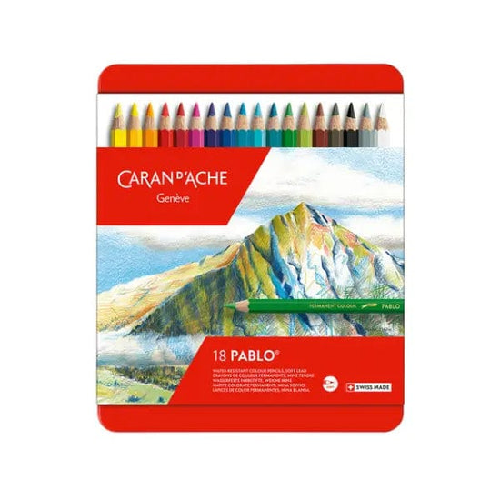 Caran d'Ache Colour Pencil Set Caran d'Ache - Pablo - Colour Pencils - 18 Colour Set