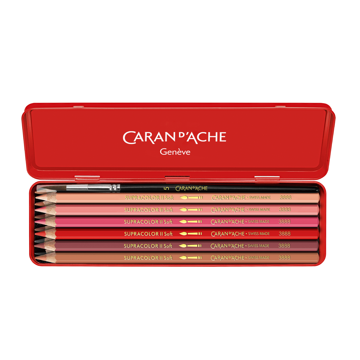 Caran d'Ache Colour Pencil Set Caran d'Ache - Supracolor - Water-Soluble Colour Pencils - 12 Colour Creative Set - SPECIAL EDITION