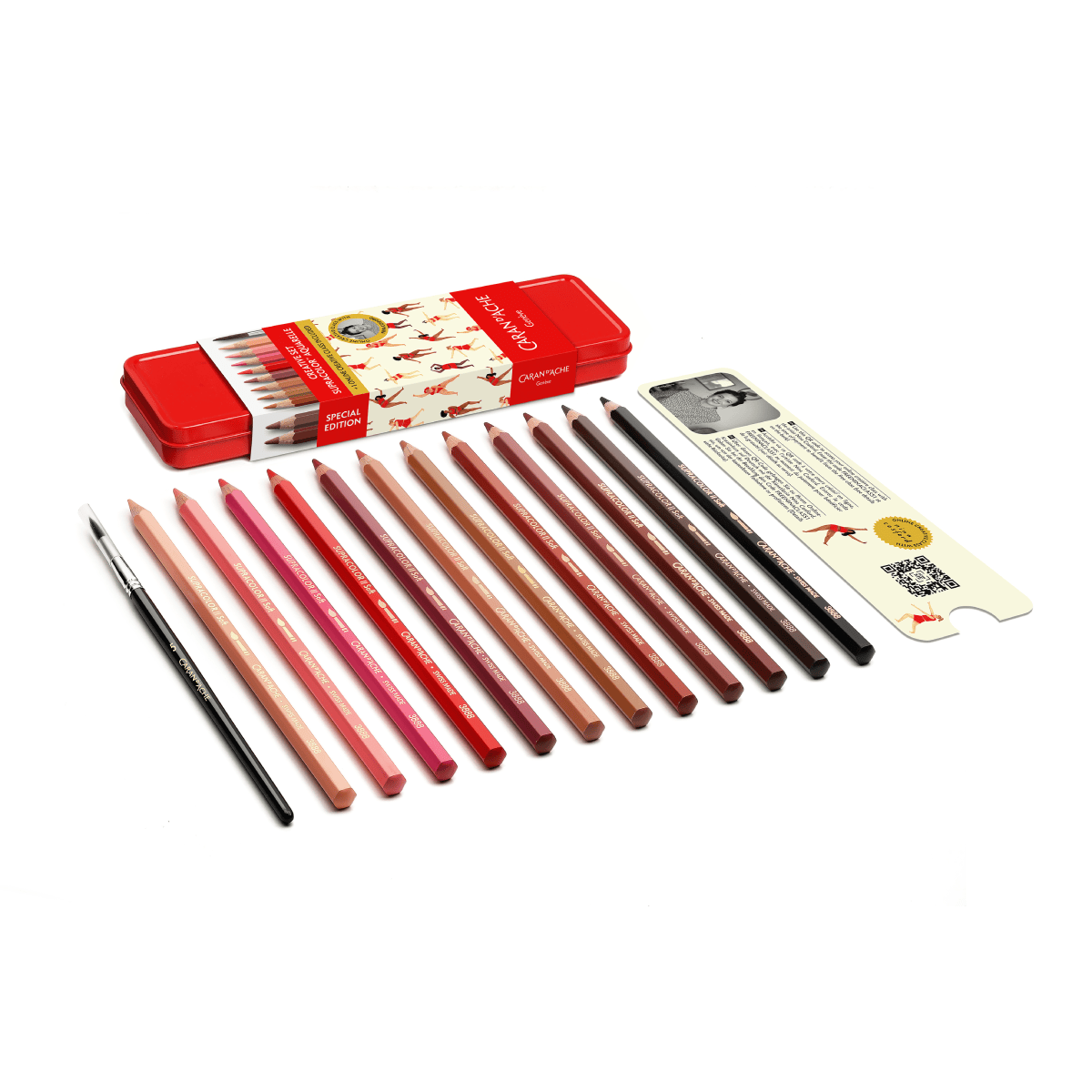 Caran d'Ache Colour Pencil Set Caran d'Ache - Supracolor - Water-Soluble Colour Pencils - 12 Colour Creative Set - SPECIAL EDITION
