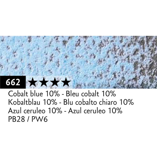 Caran d'Ache Pastel Pencil Cobalt Blue 10% - 662 Caran d'Ache - Pastel Pencils - Individual Colours