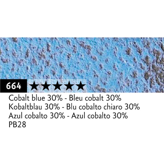 Caran d'Ache Pastel Pencil Cobalt Blue 30% - 664 Caran d'Ache - Pastel Pencils - Individual Colours