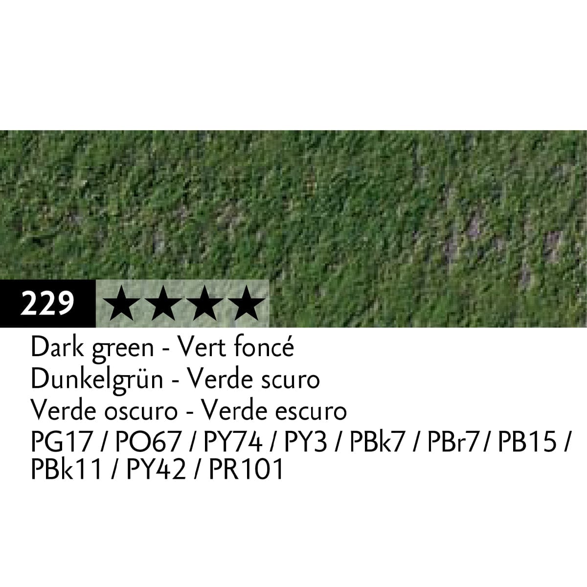 Caran d'Ache Pastel Pencil Dark Green - 229 Caran d'Ache - Pastel Pencils - Individual Colours