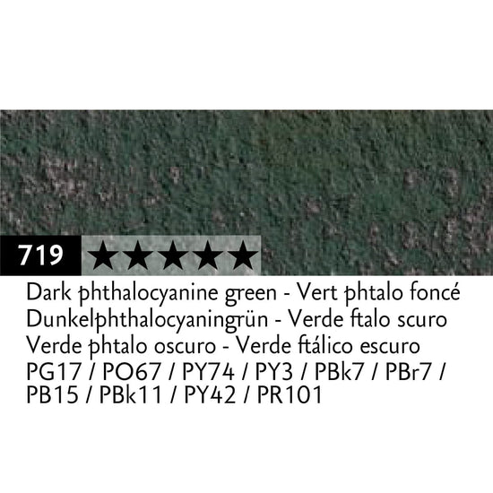 Caran d'Ache Pastel Pencil Dark Phthalo Green - 719 Caran d'Ache - Pastel Pencils - Individual Colours