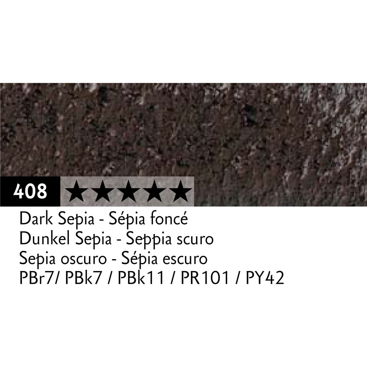 Caran d'Ache Pastel Pencil Dark Sepia - 408 Caran d'Ache - Pastel Pencils - Individual Colours