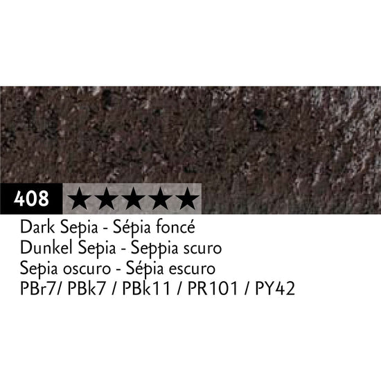 Caran d'Ache Pastel Pencil Dark Sepia - 408 Caran d'Ache - Pastel Pencils - Individual Colours