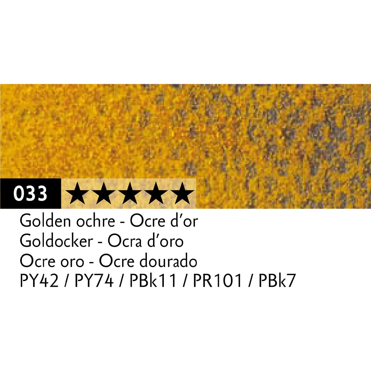 Caran d'Ache Pastel Pencil Golden Ochre - 033 Caran d'Ache - Pastel Pencils - Individual Colours