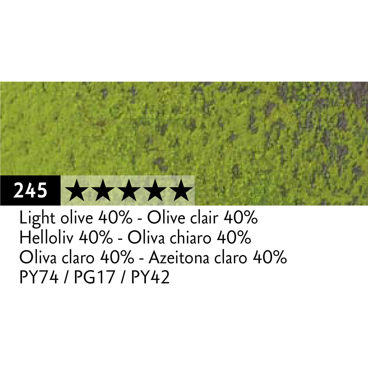 Caran d'Ache Pastel Pencil Light Olive 40% - 245 Caran d'Ache - Pastel Pencils - Individual Colours