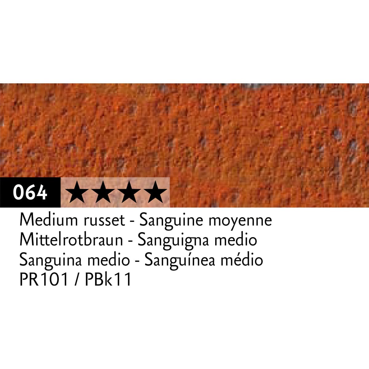 Caran d'Ache Pastel Pencil Medium Russet - 064 Caran d'Ache - Pastel Pencils - Individual Colours