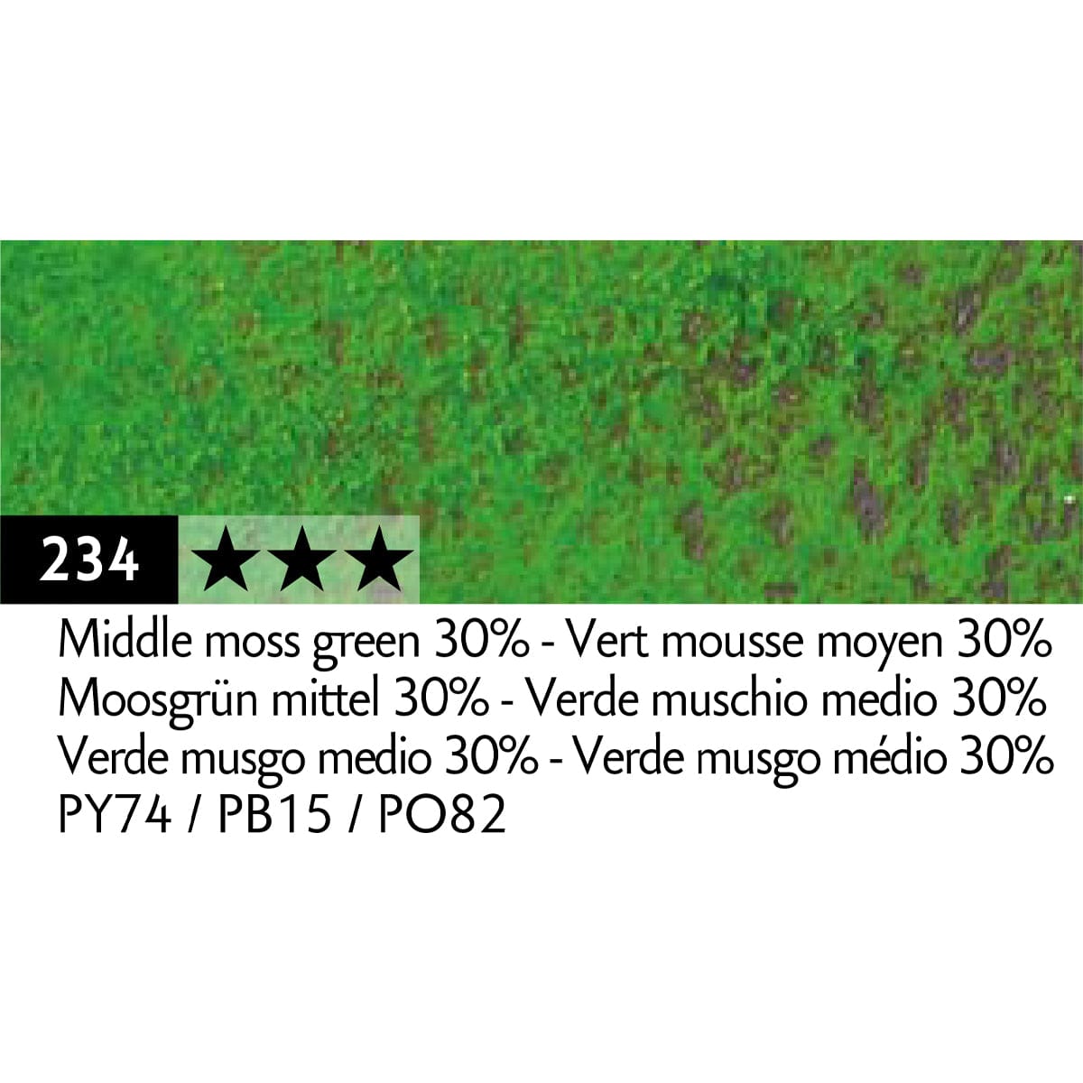 Caran d'Ache Pastel Pencil Middle Moss Green 30% - 234 Caran d'Ache - Pastel Pencils - Individual Colours