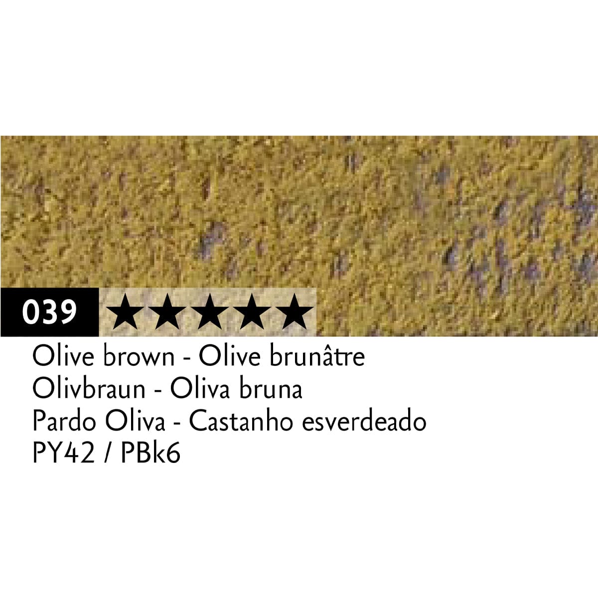 Caran d'Ache Pastel Pencil Olive Brown - 039 Caran d'Ache - Pastel Pencils - Individual Colours