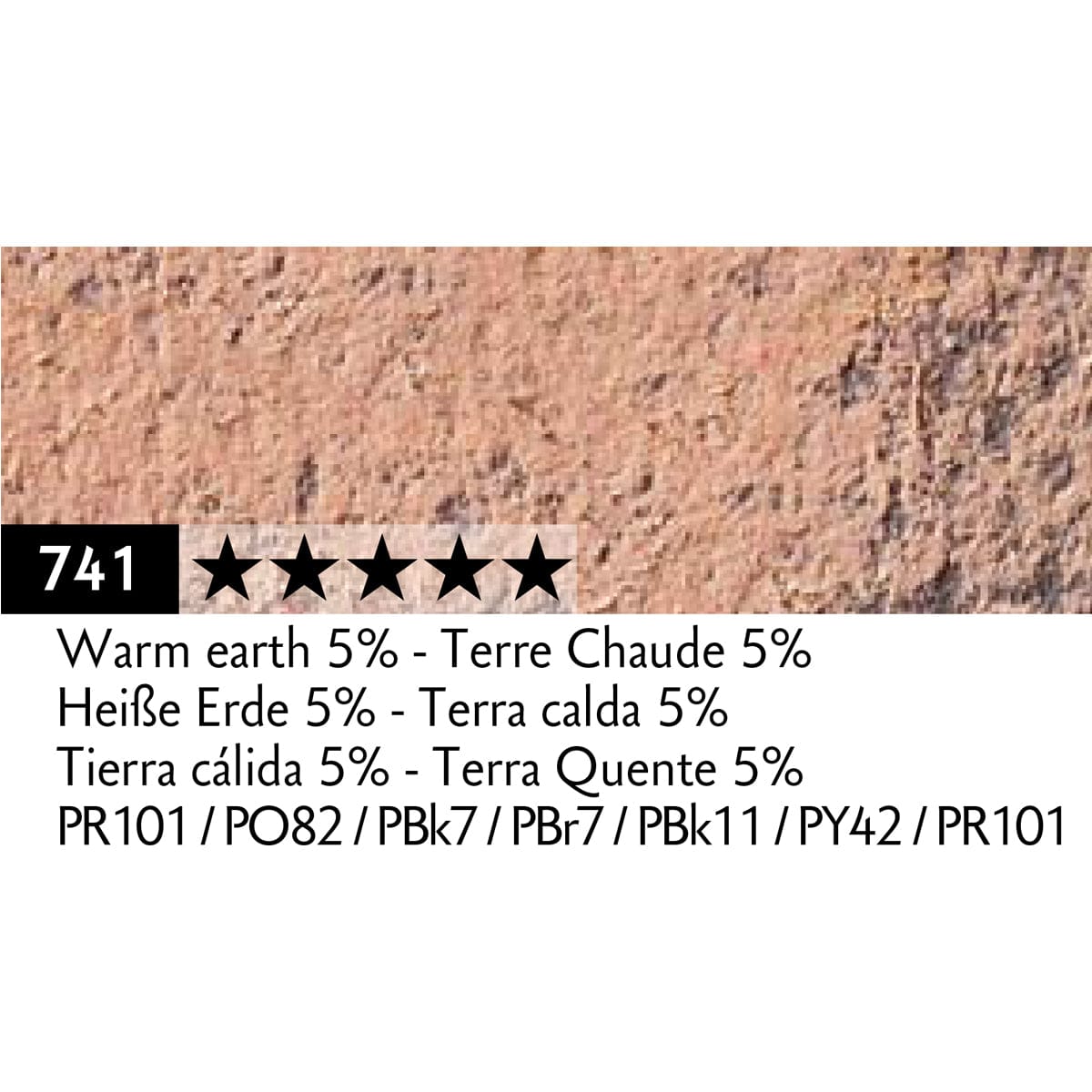 Caran d'Ache Pastel Pencil Warm Earth 5% - 741 Caran d'Ache - Pastel Pencils - Individual Colours