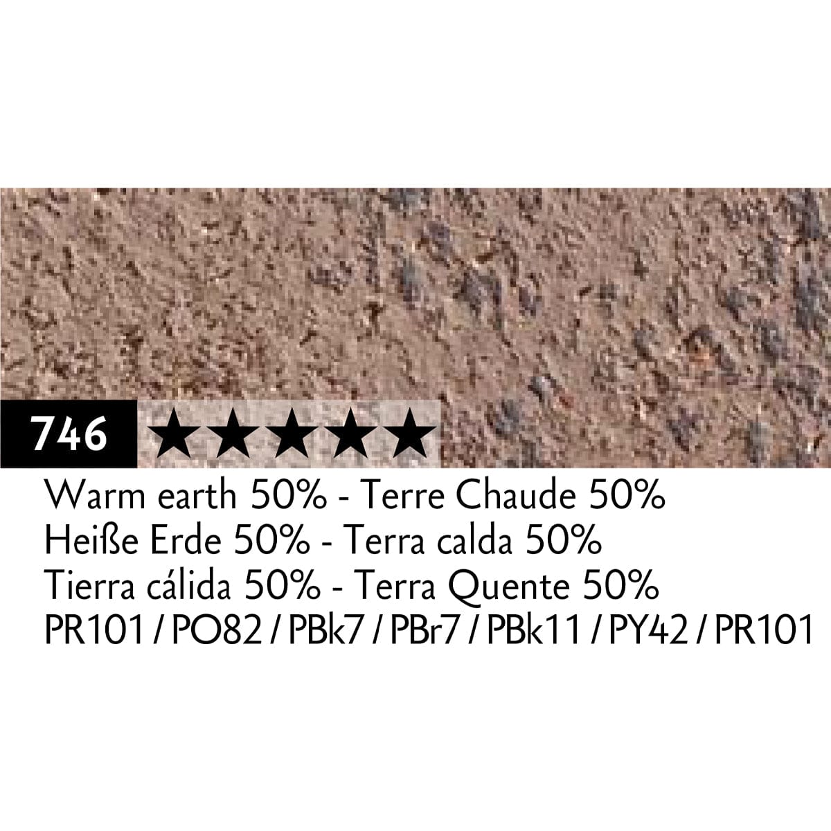 Caran d'Ache Pastel Pencil Warm Earth 50% - 746 Caran d'Ache - Pastel Pencils - Individual Colours