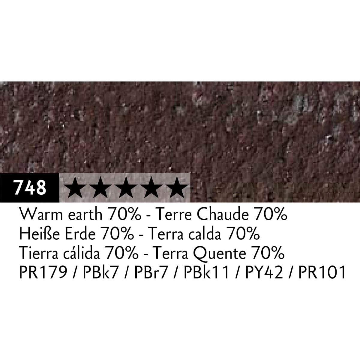 Caran d'Ache Pastel Pencil Warm Earth 70% - 748 Caran d'Ache - Pastel Pencils - Individual Colours