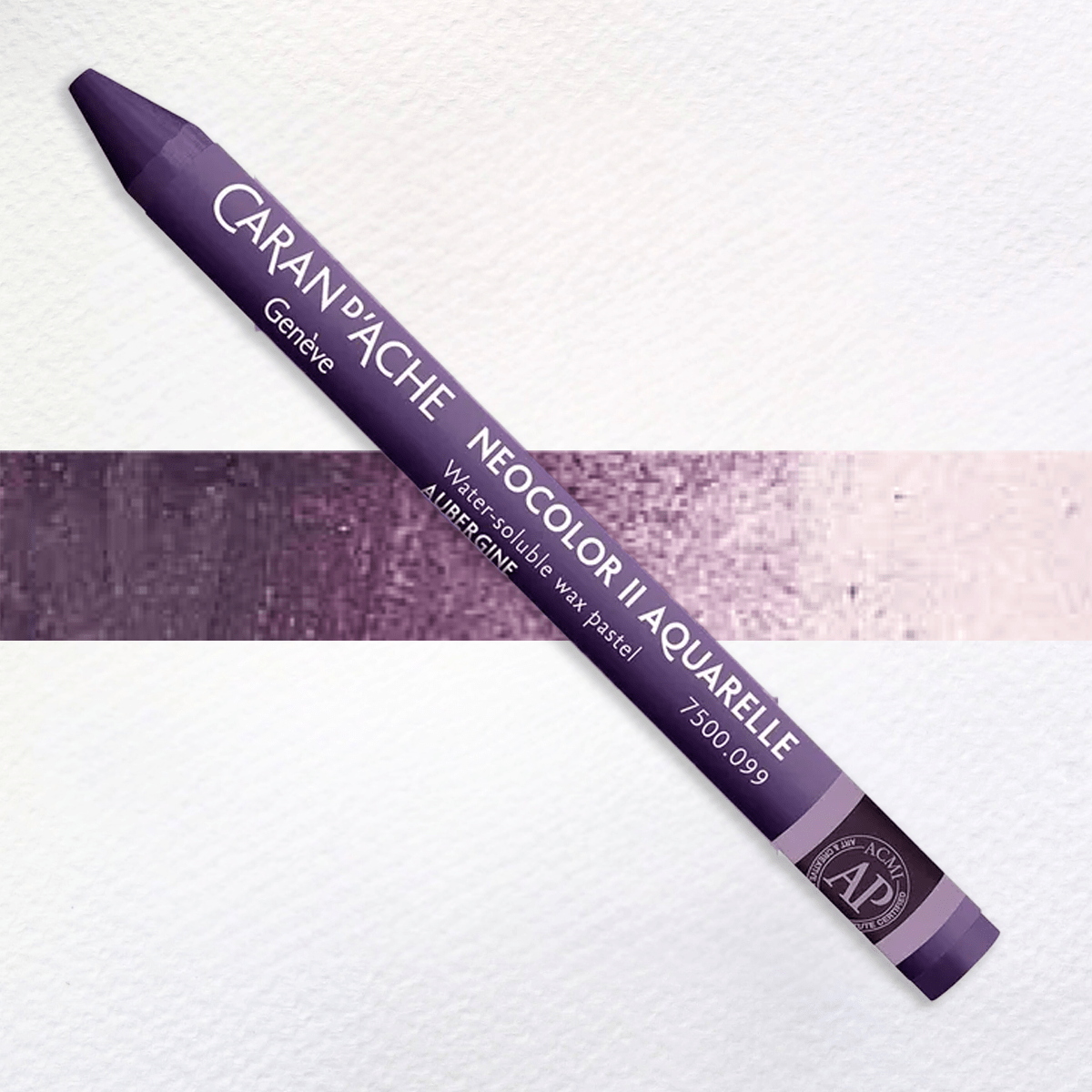 Caran d'Ache Wax Pastel Aubergine - 099 Caran d'Ache - Neocolor II - Water-Soluble Wax Pastels - Individual Colours