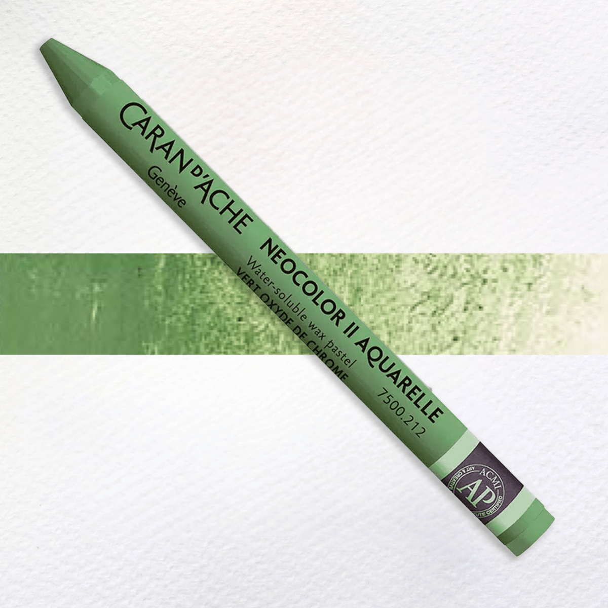 Caran d'Ache Wax Pastel Chromium Oxide Green - 212 Caran d'Ache - Neocolor II - Water-Soluble Wax Pastels - Individual Colours