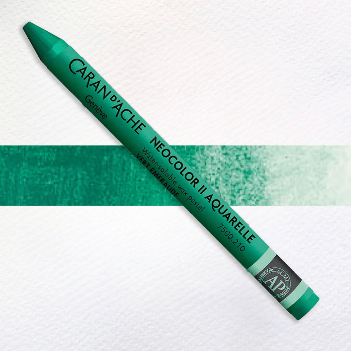 Caran d'Ache Wax Pastel Emerald Green - 210 Caran d'Ache - Neocolor II - Water-Soluble Wax Pastels - Individual Colours