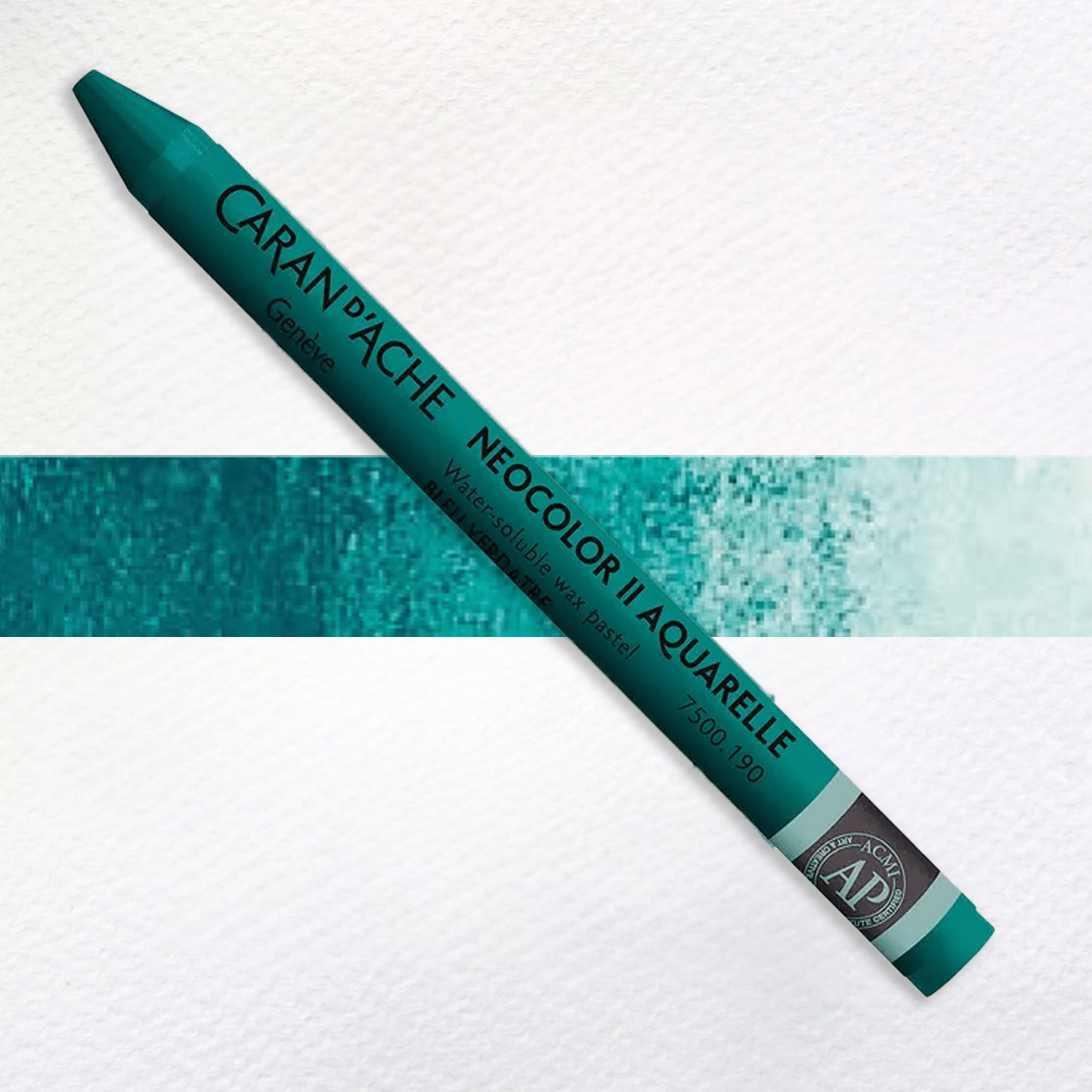 Caran d'Ache Wax Pastel Greenish Blue - 190 Caran d'Ache - Neocolor II - Water-Soluble Wax Pastels - Individual Colours