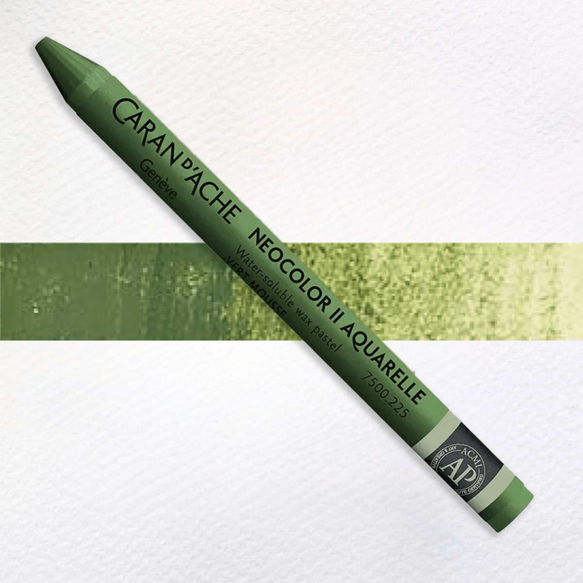 Caran d'Ache Wax Pastel Moss Green - 225 Caran d'Ache - Neocolor II - Water-Soluble Wax Pastels - Individual Colours