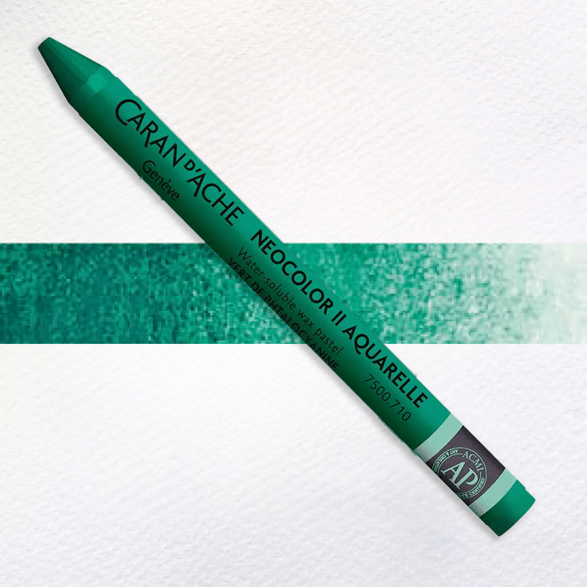 Caran d'Ache Wax Pastel Phthalo Green - 710 Caran d'Ache - Neocolor II - Water-Soluble Wax Pastels - Individual Colours