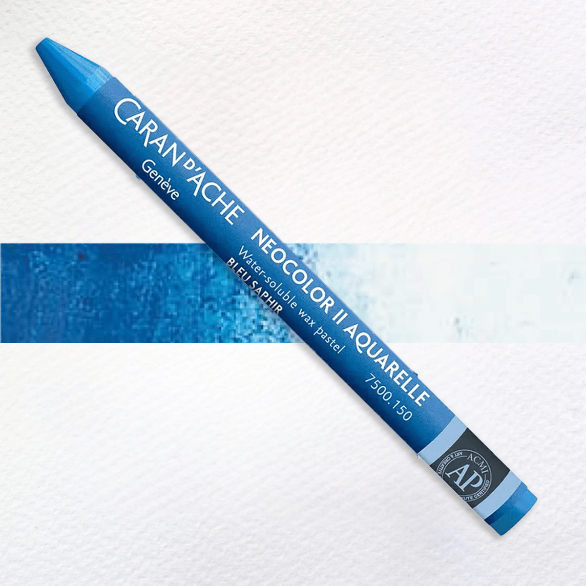 Caran d'Ache Wax Pastel Sapphire Blue - 150 Caran d'Ache - Neocolor II - Water-Soluble Wax Pastels - Individual Colours