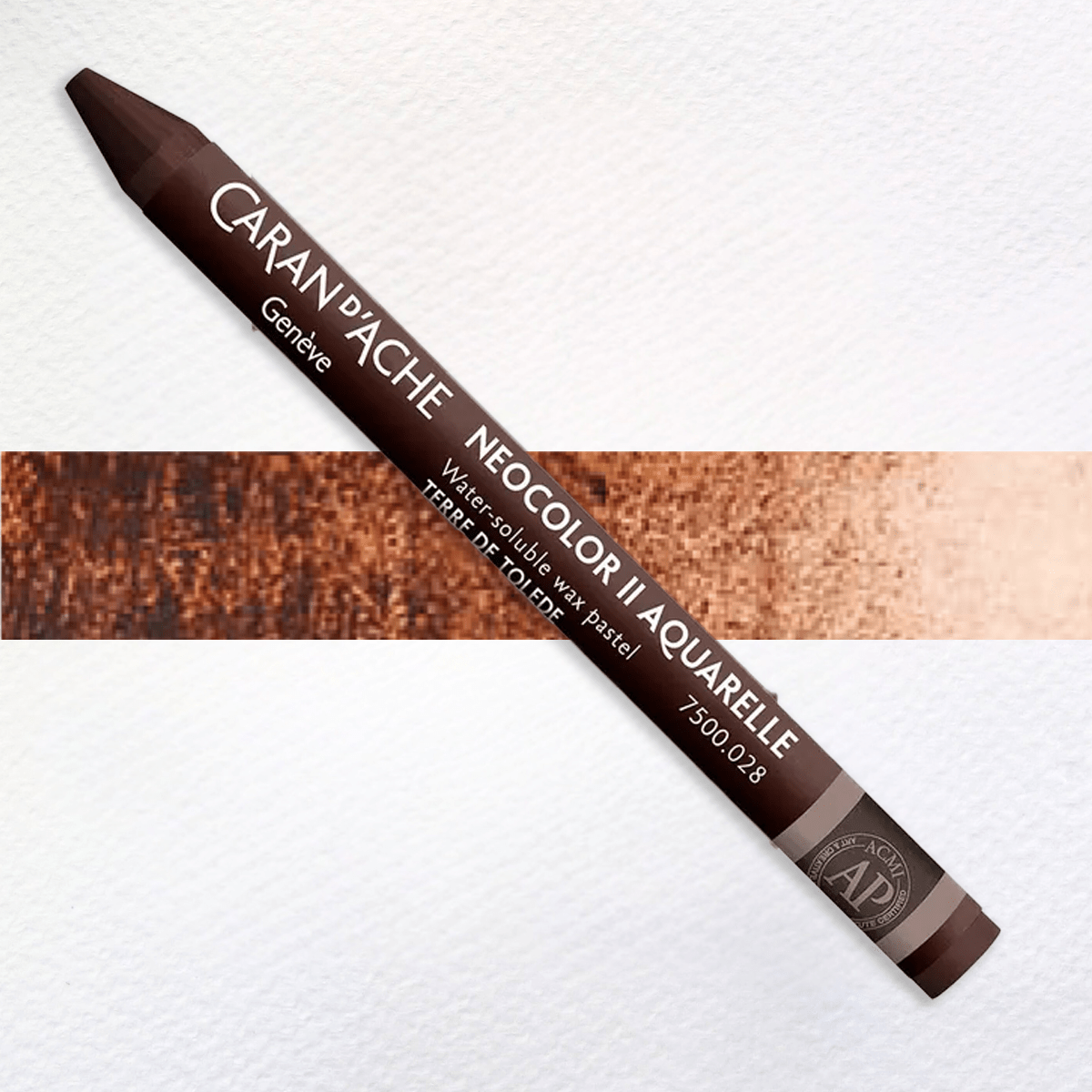 Caran d'Ache Wax Pastel Toledo Brown - 028 Caran d'Ache - Neocolor II - Water-Soluble Wax Pastels - Individual Colours
