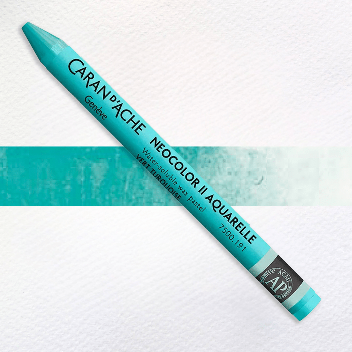 Caran d'Ache Wax Pastel Turquoise Green - 191 Caran d'Ache - Neocolor II - Water-Soluble Wax Pastels - Individual Colours