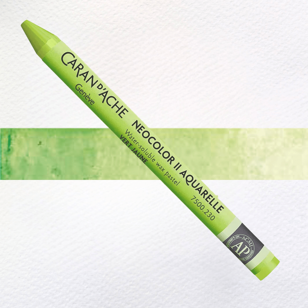 Caran d'Ache Wax Pastel Yellow Green - 230 Caran d'Ache - Neocolor II - Water-Soluble Wax Pastels - Individual Colours