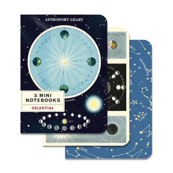 Cavallini & Co. Notebook Cavallini & Co. - 3 Mini Notebooks - Celestial