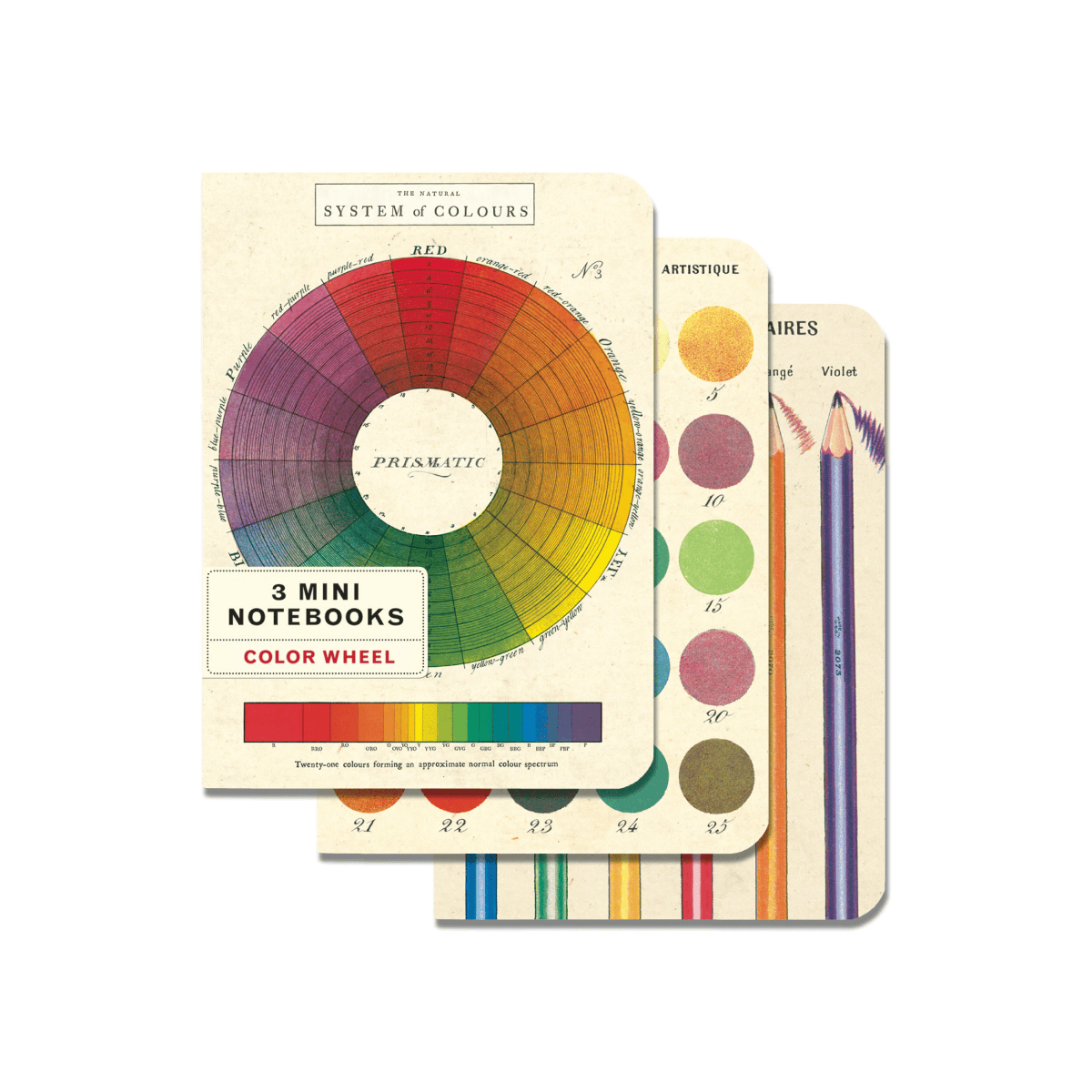 Cavallini & Co. Notebook Cavallini & Co. - 3 Mini Notebooks - Colour Wheel