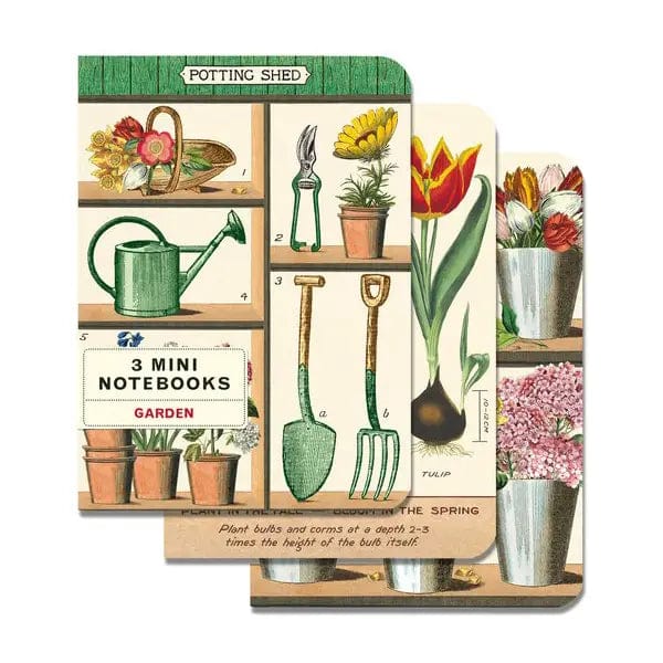 Cavallini & Co. Notebook Cavallini & Co. - 3 Mini Notebooks - Garden