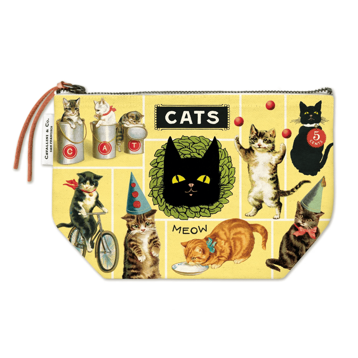 Cavallini & Co. Pencil Case Cavallini & Co. - Vintage Pouch - Vintage Cats