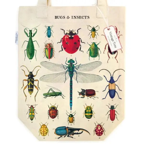 Cavallini & Co. Tote Bag Cavallini & Co. - Vintage Tote - Bugs & Insects