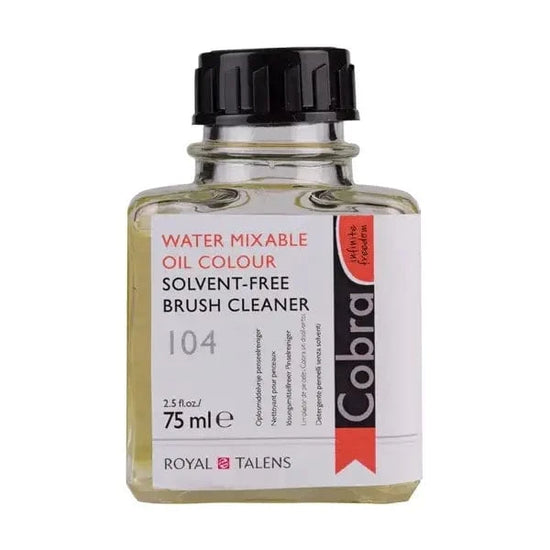 Cobra Brush Cleaner Cobra - Water Mixable Oil Colour - #104 Solvent-Free Brush Cleaner - 75mL Bottle