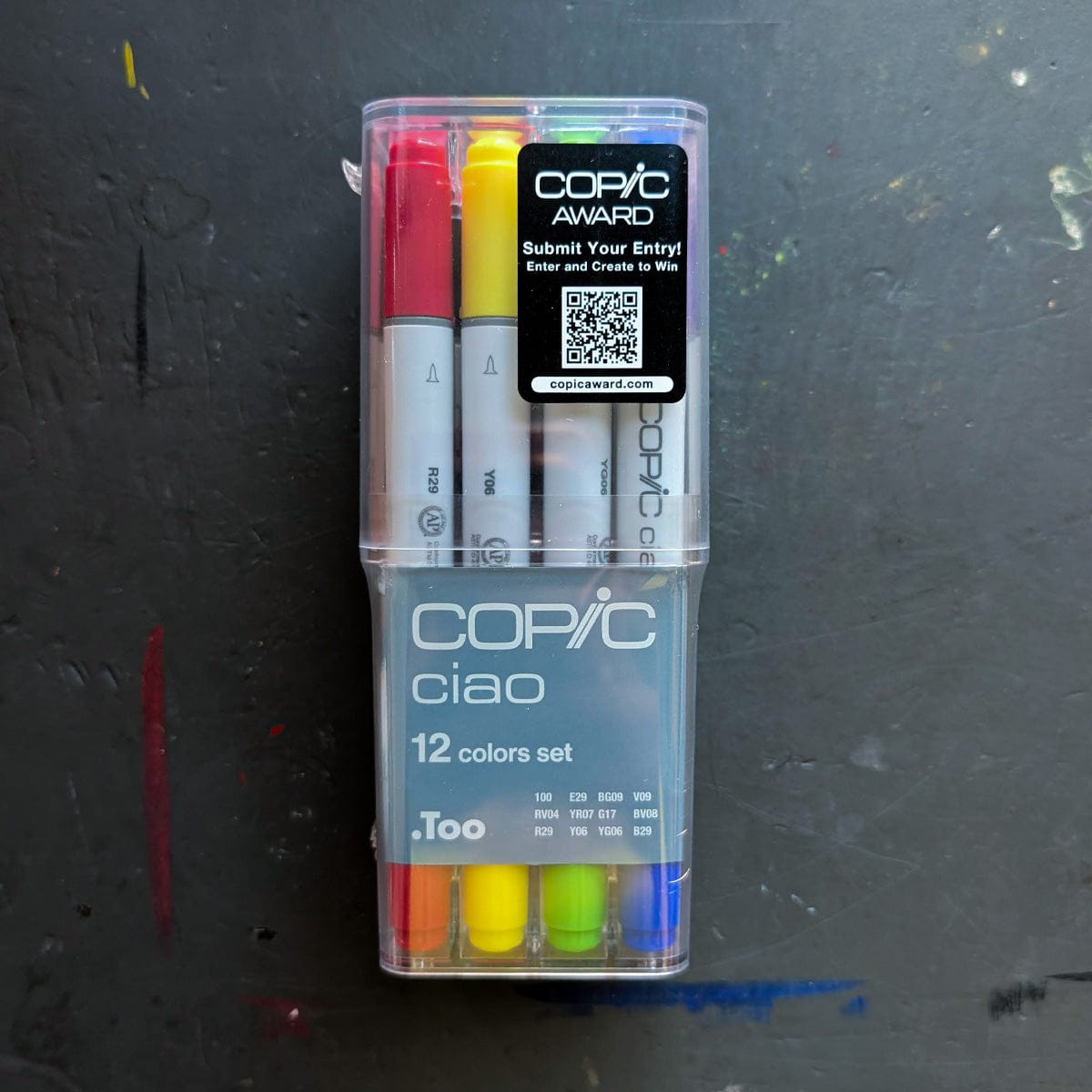 Copic Alcohol-Based Marker Set Copic- Ciao Markers - Set of 12 Colours - Basic