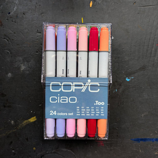 Copic Alcohol-Based Marker Set Copic- Ciao Markers - Set of 24 Colours - Basic