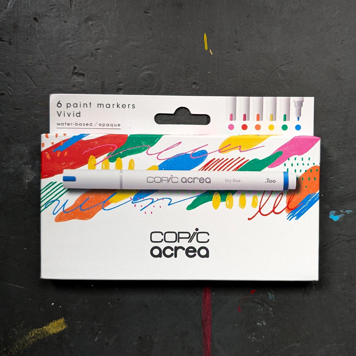 Copic Paint Marker Copic - Acrea Paint Markers - Set of 6 Colours - Vivid