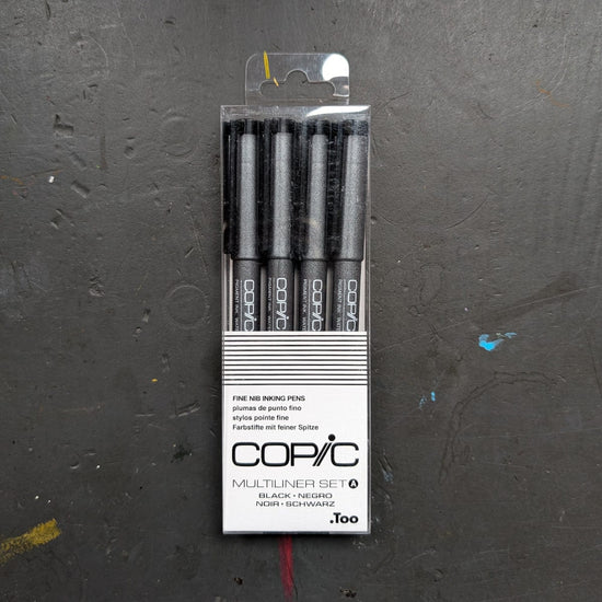 Copic Pigment Liner Copic - Multiliner Pens - Set of 4 - Black
