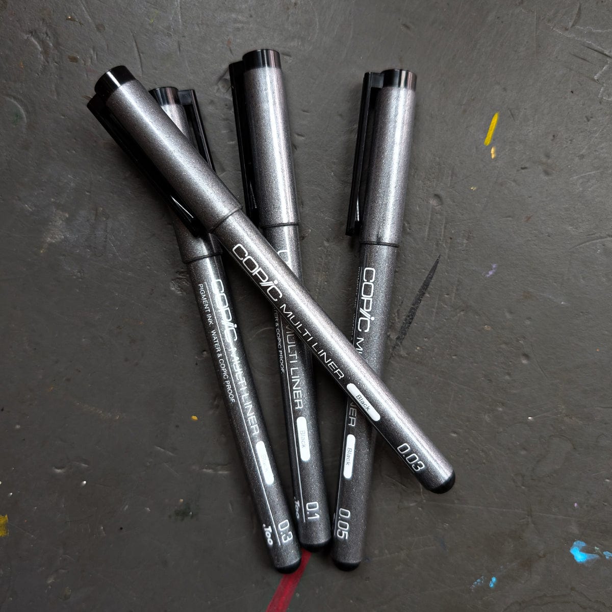 Copic Pigment Liner Copic - Multiliner Pens - Set of 4 - Black