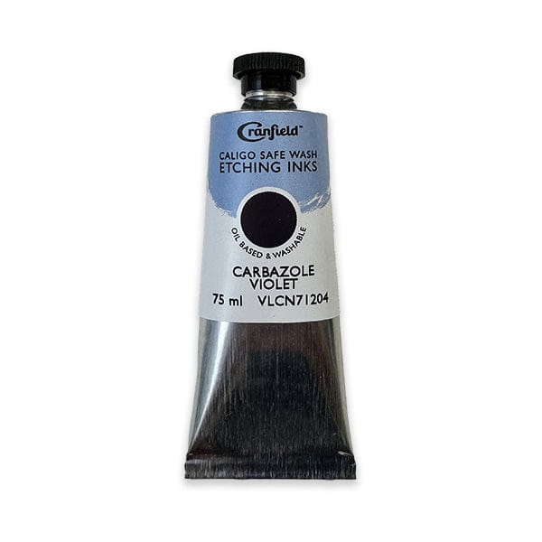 Cranfield Colours Block Printing Ink Cranfield - Caligo Safe Wash Etching Ink - 75mL Tube - Carazole Violet - Item #VLCN71204