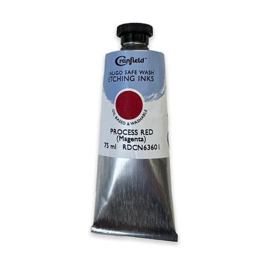 Cranfield Colours Block Printing Ink Cranfield - Caligo Safe Wash Etching Ink - 75mL Tube - Process Red (Magenta) - Item #RDCN63601