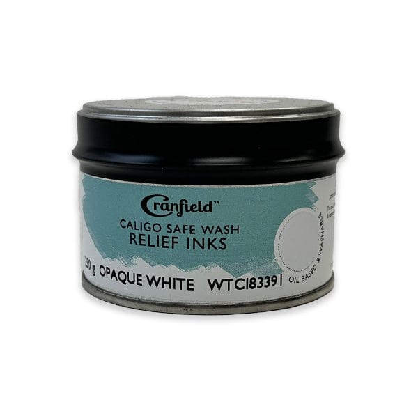 Cranfield Colours Block Printing Ink Cranfield - Caligo Safe Wash Relief Ink - 250g Tin - Opaque White - Item #WTCI8339