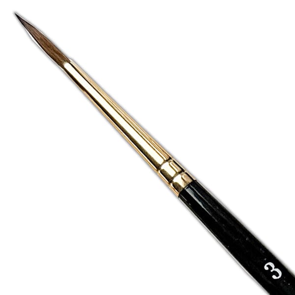 da Vinci Natural Hair Brush #3 da Vinci - Harbin Kolinsky Sable Brushes - Series 1526Y - Round